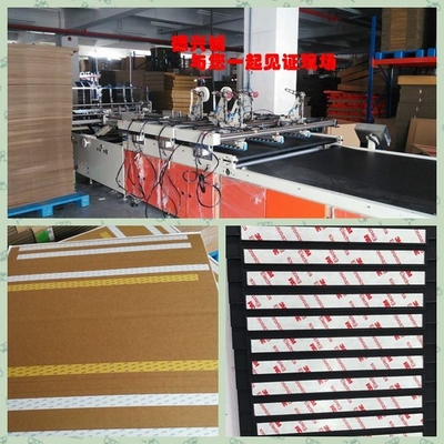 Hộp carton sóng Thư mục Máy móc Gluer 18KW 380V cho Hộp vận chuyển dây kéo