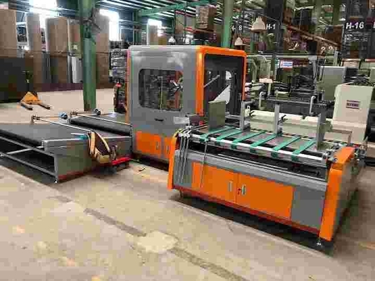 Máy dán hộp tự động màu cam 1600kg cho hộp sóng CE